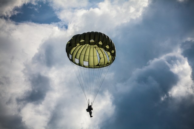 Parachutist in the war